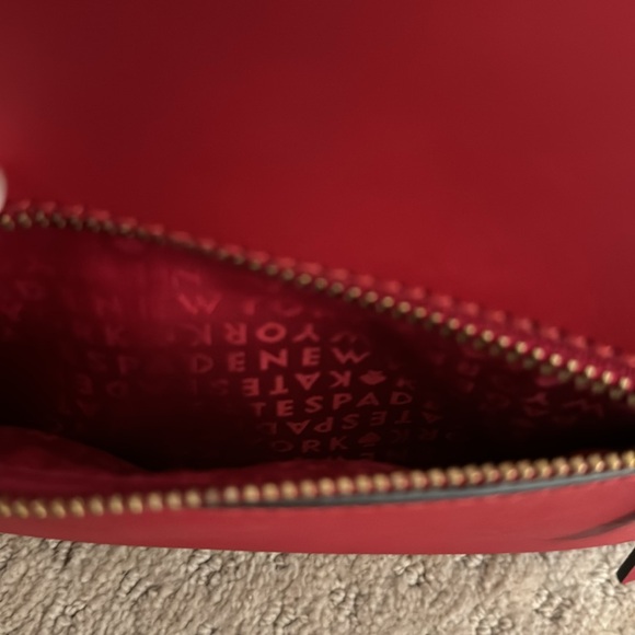 Kate Spade Mini Backpack Red Maroon and Black Roses - Picture 7 of 9